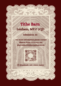 FLYER (1) mid-winter market, Lenham, Kent